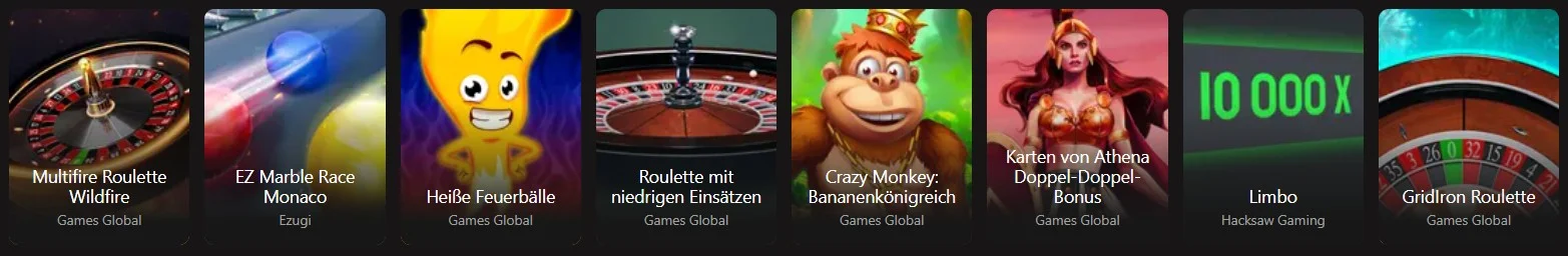 Betninja Casino Tischspiele